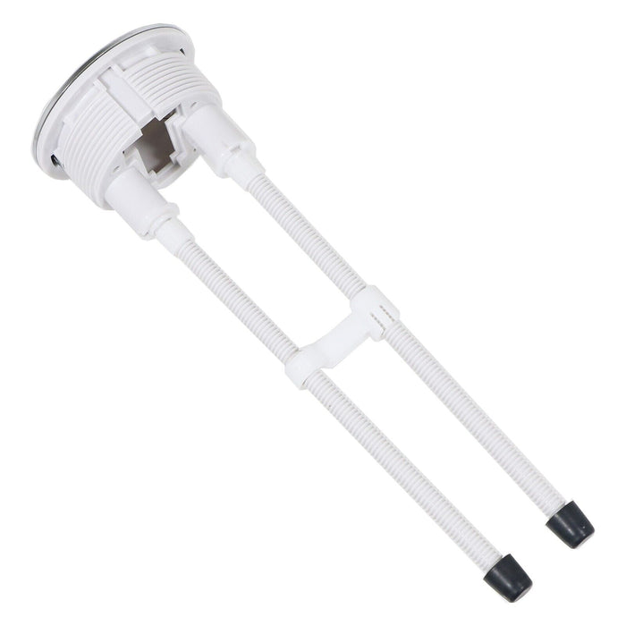 Toilet Dual Flush Button 58mm WC Cistern Chrome Plated 215mm Double Push Rod Kit