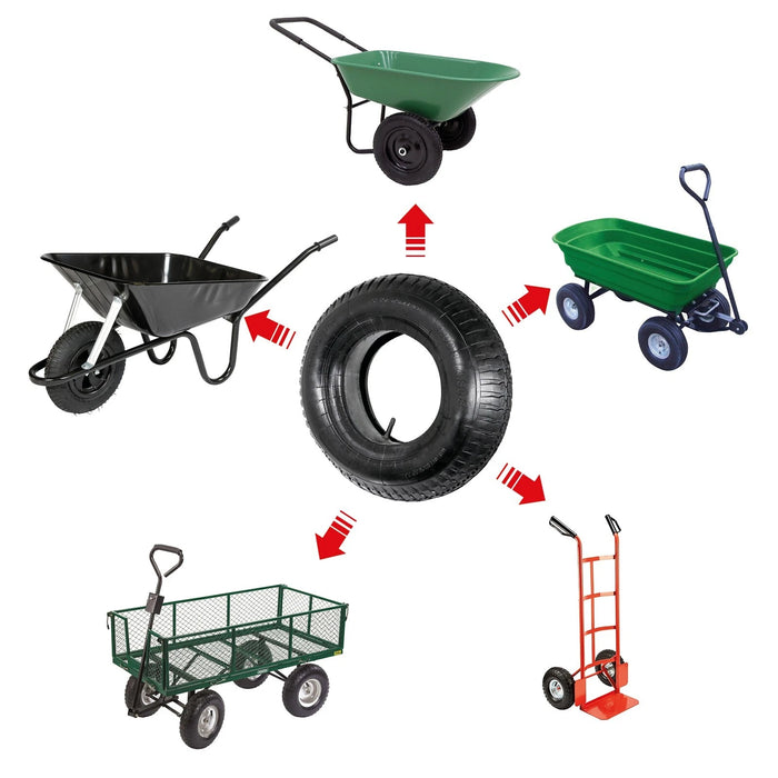 Wheelbarrow Wheel Inner Tube and Barrow Tyre 4.00 - 8 4.80-8 Innertube + Sealant