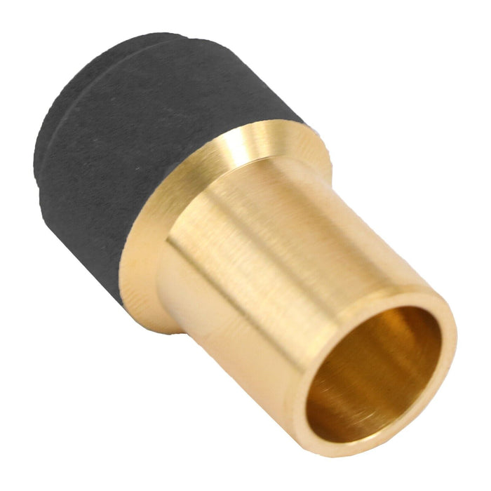 Radiator Valve 15mm x 10mm Black Pushfit Reducing Straight Speed Fit Compression Stem