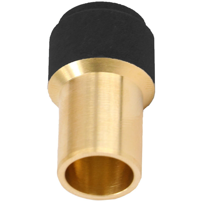 Radiator Valve 15mm x 10mm Black Pushfit Reducing Straight Speed Fit Compression Stem
