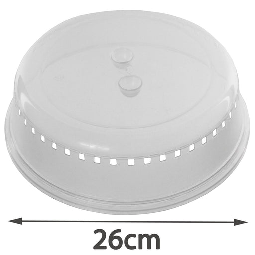 Microwave Plate Cover Dish Splash Splatter Guard Food Vented Lid Large 26cm / 260mm