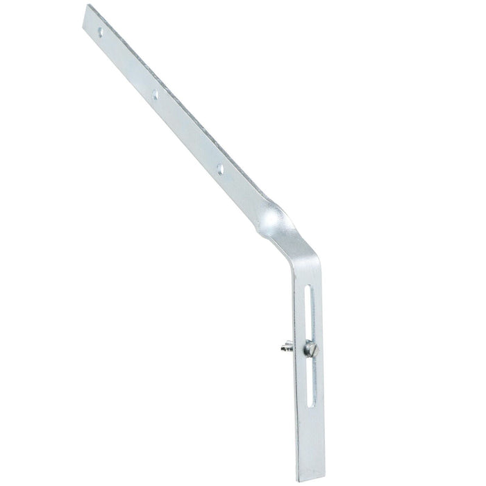 Gutter Side Rafter Bracket Universal Galvanised Steel Fascia Support Fixings (Pack of 10, 300mm)