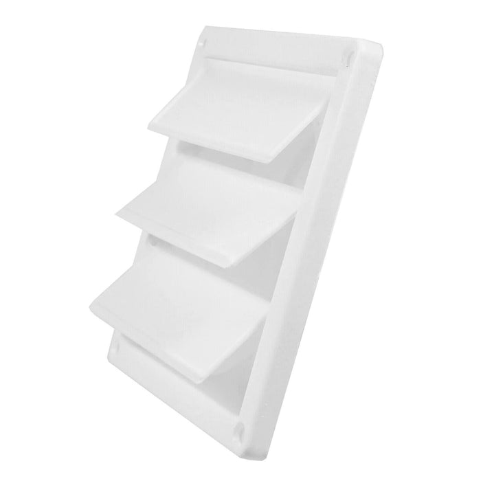 Air Conditioning External Vent Kit 4" 5" 6" 100mm 125mm 150mm Universal Exterior Wall Duct Set (White)