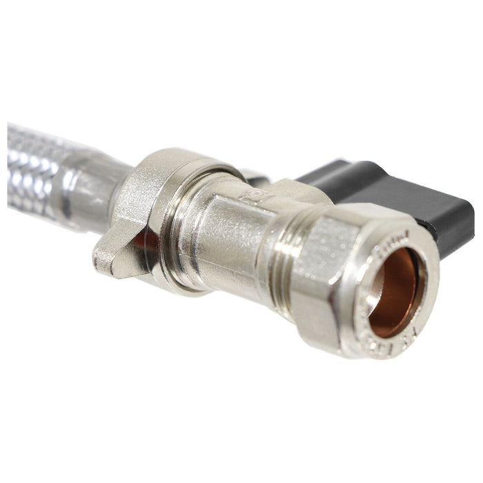 Combi Boiler Filling Loop Straight Part L Compliant Central Heating Lever Check Valve (15mm x 15mm)