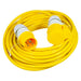 110V Extension Lead 14m 16A 2.5mm Heavy Duty Outdoor Construction Site Generator Cable (Yellow)