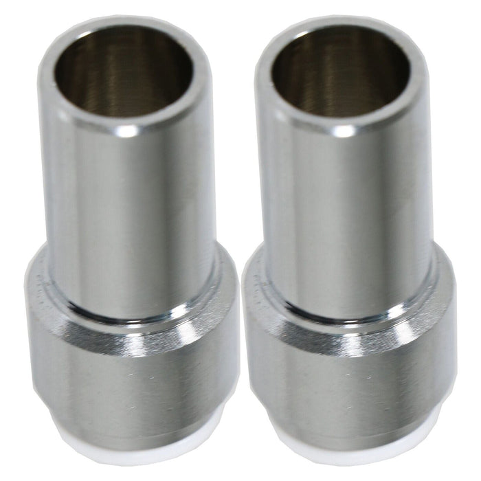 Radiator Valve 15mm x 10mm Pushfit Chrome Speed Fit Reducing Straight Compression Stem (Pack of 4)