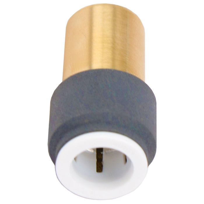 Radiator Valve 15mm x 10mm Anthracite Pushfit Reducing Straight Speed Fit Compression Stem Valves (Pack of 4)