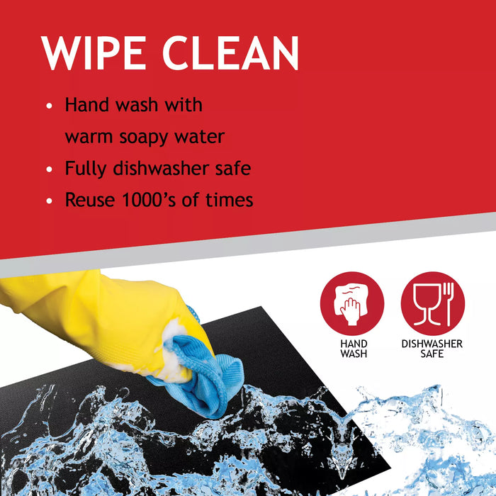 Oven Liner Sheet Non Stick Heavy Duty x 2 Trivet Mat Pan Dish Protector Lining