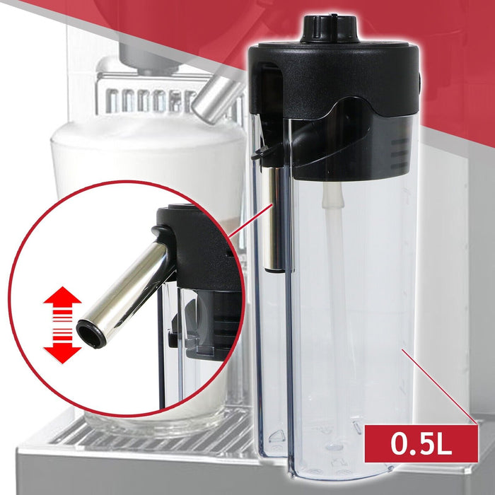 Milk Container for DeLonghi / Nespresso ECAM610.55.SB EN750.MB Coffee Machine (0.5L)