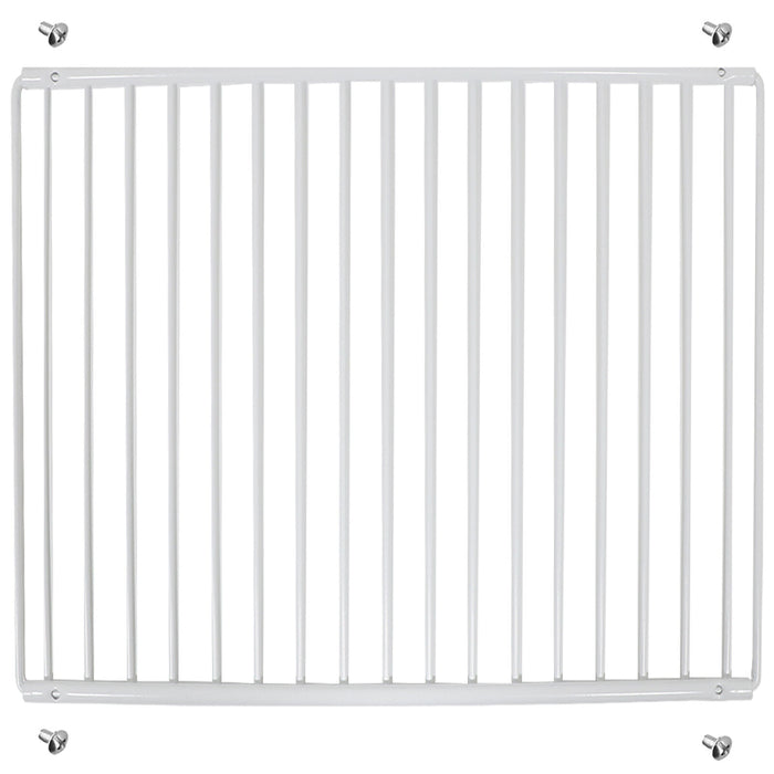 Universal Large Fridge Freezer Shelf Adjustable White Plastic Coated Extendable Arms (425mm - 670mm x 320mm)