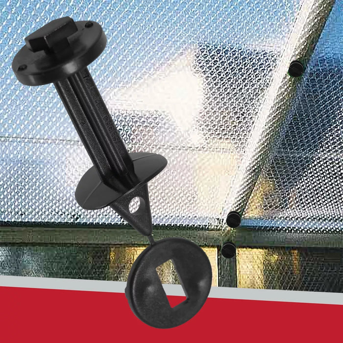 Greenhouse Insulation Shading Fixers Bubble Wrap PVC Plastic Frame Clips (Pack of 80)