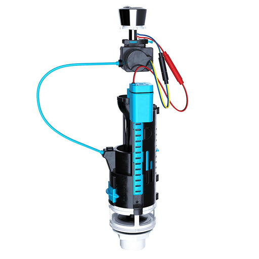 Universal Auto Flush Toilet Valve 1.5" 2" Touchless WC Cistern Dual Push Button Kit