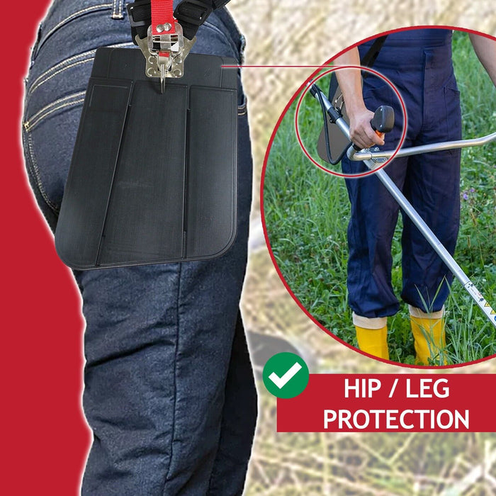 Double Harness for Flymo Brushcutter Strimmer Trimmer Heavy Duty Padded Support (One Size)