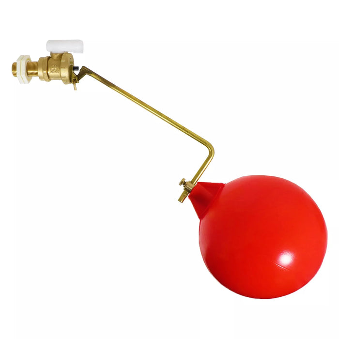 1/2" Part 2 Valve Low Pressure Side Entry Toilet Cistern Ballcock + 6" Ball Float Kit