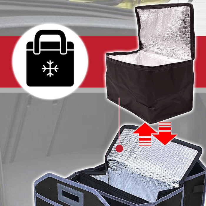 Car Boot Organiser Bag Removable Cooler Liner Collapsible Foldable Trunk Storage (Pack of 2, 550mm x 360mm x 300mm)