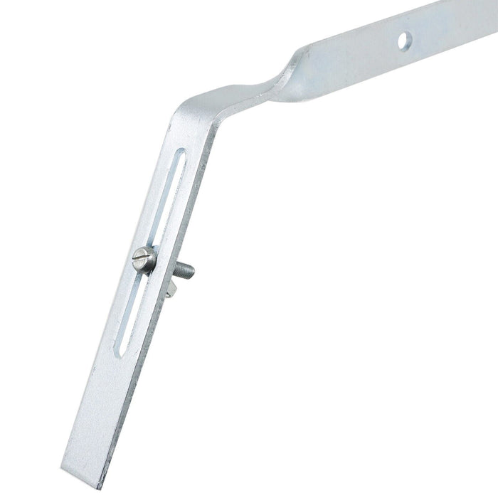 Gutter Side Rafter Bracket Universal Galvanised Steel Fascia Support Fixings (Pack of 10, 300mm)