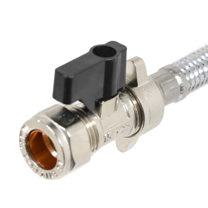 Combi Boiler Filling Loop Straight Part L Compliant Central Heating Lever Check Valve (15mm x 15mm)