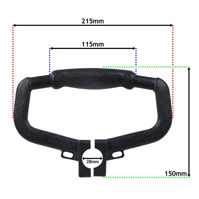 Universal Strimmer Grip Handle + Blade Guard Brushcutter Trimmer Pole Shaft Kit (24mm, 26mm, 28mm)
