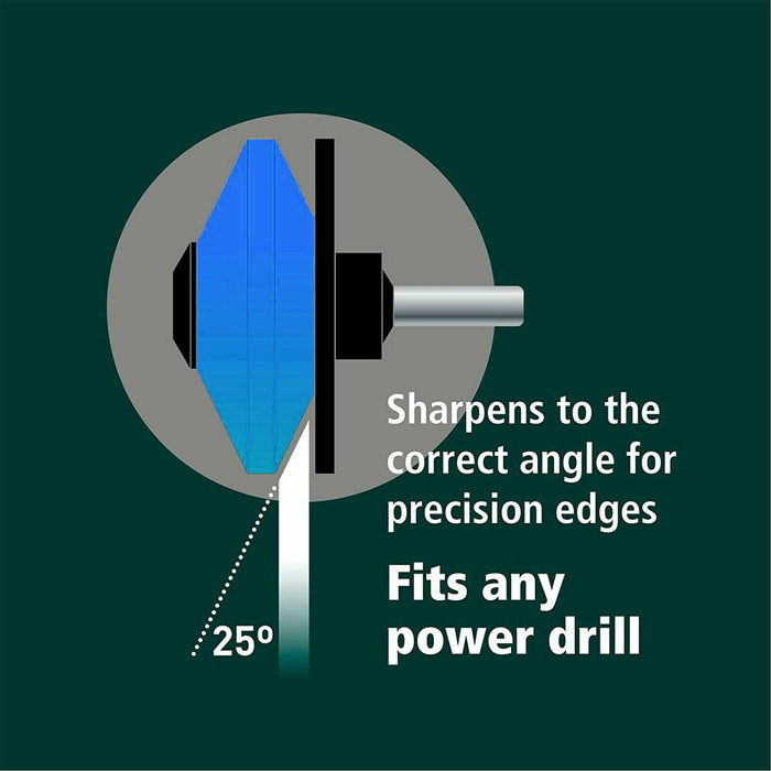 Log Splitter 2.5KG 10" Wood Splitting Chisel Wedge + Drill Blade Sharpener Attachment Kit