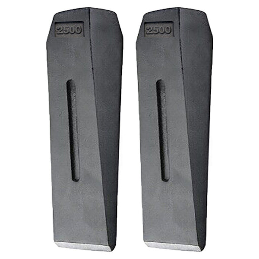 Log Splitting Wedge Chisel Wood Fire Timber Splitter Maul Spike (2.5KG / 6lb, 10", Pack of 2)