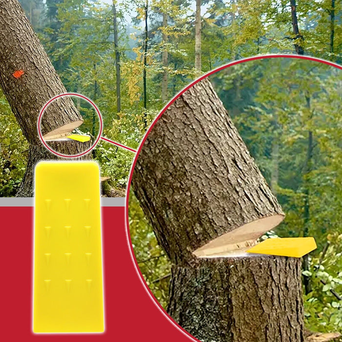 Tree Felling Wedge Heavy Duty Chainsaw Log Wood Cutting Cleaving Block Tools (8", Pack of 3)