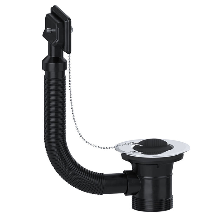 Sink Waste Combination Overflow Plug with Chain 40mm 1.5" (Square)
