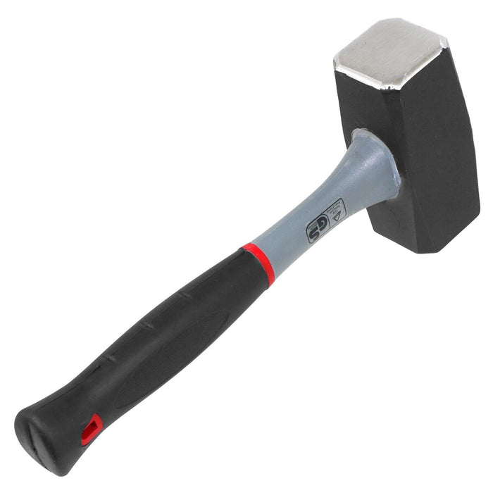 Log Splitter Lump Hammer 2KG Club Mallet + 1.5KG 8" Chisel Wedge Wood Splitting Maul Kit