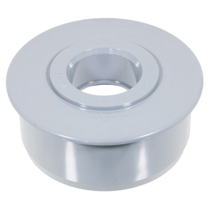 110mm Soil Pipe Reducer + 32mm 40mm 50mm Boss Adaptor Solvent Push Fit Kit (Grey)