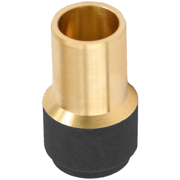 Radiator Valve 15mm x 10mm Black Pushfit Reducing Straight Speed Fit Compression Stem