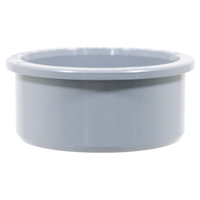50mm Boss Adaptor Solvent Soil Stack Waste Pipe Reducer Push Fit Seal Ring (Grey)