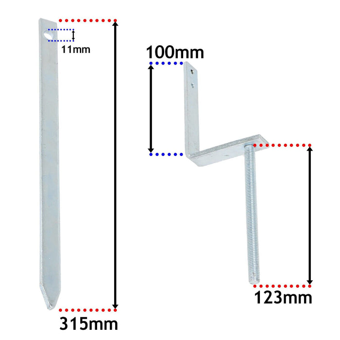 Gutter Rise & Fall Bracket Universal Galvanised Steel Adjustable Fascia Support Kit