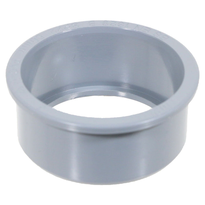 110mm Soil Pipe Reducer + 50mm Boss Adaptor Solvent Waste Push Fit Seal Kit (Grey)