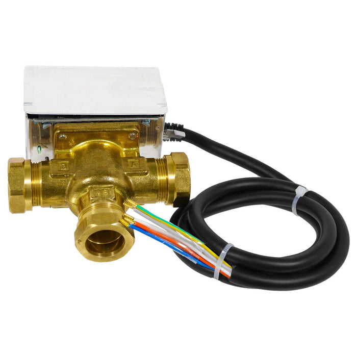 Tower VAL322MP 22mm 3 Port Motorised Mid Position Valve Central Heating Control