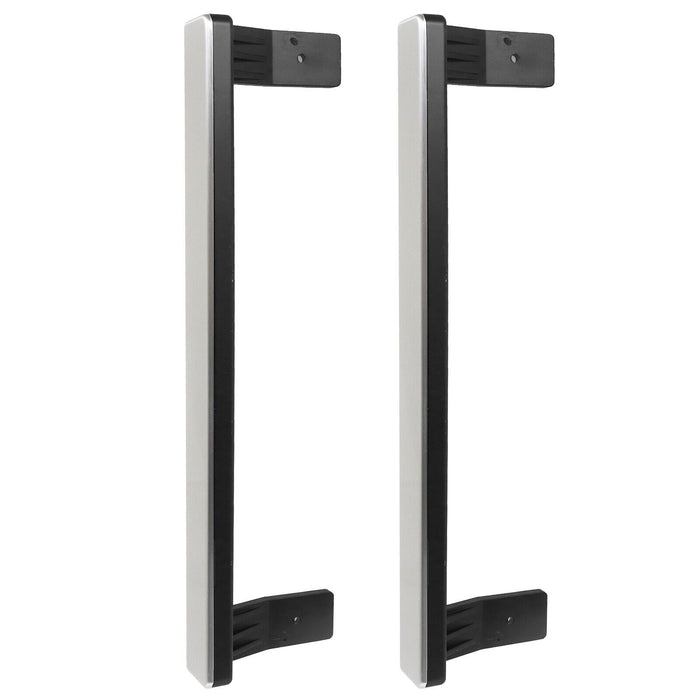 Door Handle Grab Bars for Beko CFP169 FFP167 Fridge Freezer 5907610700 (Silver / Black, 330mm, Pack of 2)