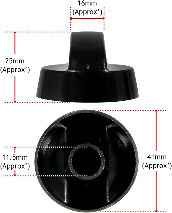 Air Fryer Knob Black Switch Universal Dial Button Multi Cooker Mini Oven
