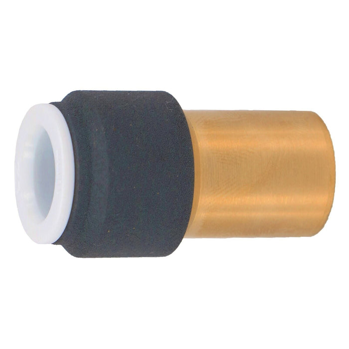 Radiator Valve 15mm x 10mm Anthracite Pushfit Reducing Straight Speed Fit Compression Stem Valves (Pack of 4)