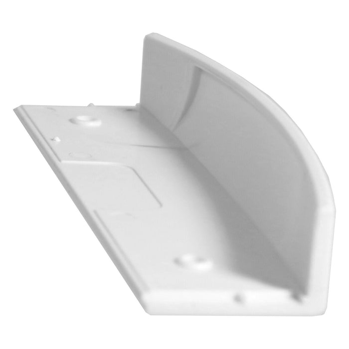 Universal Replacement Fridge Freezer Handgrip Door Handle (White, 145mm, Pack of 2 Handles)