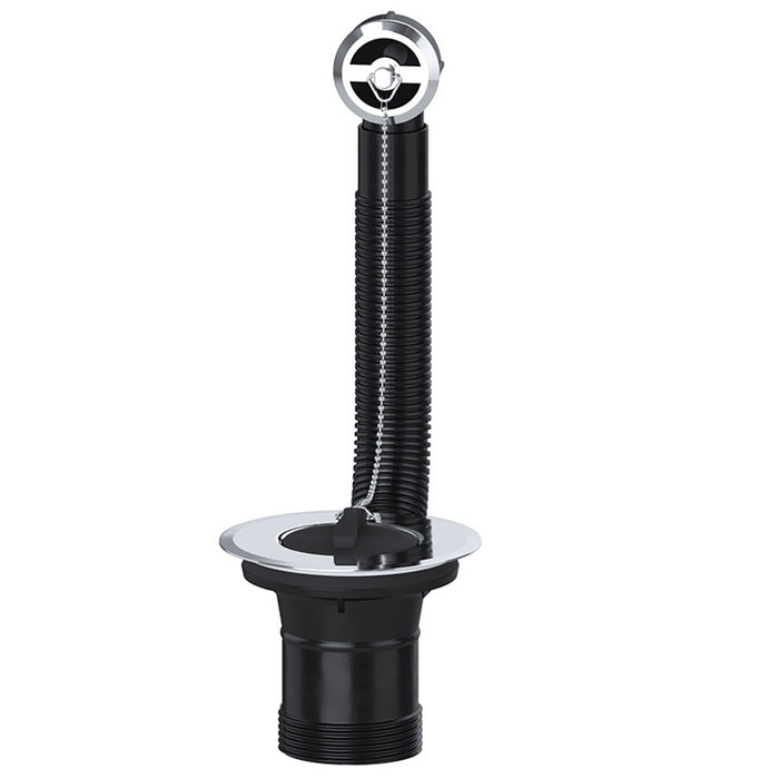 Sink Waste Combination Overflow Plug with Chain 40mm 1.5" (Round)