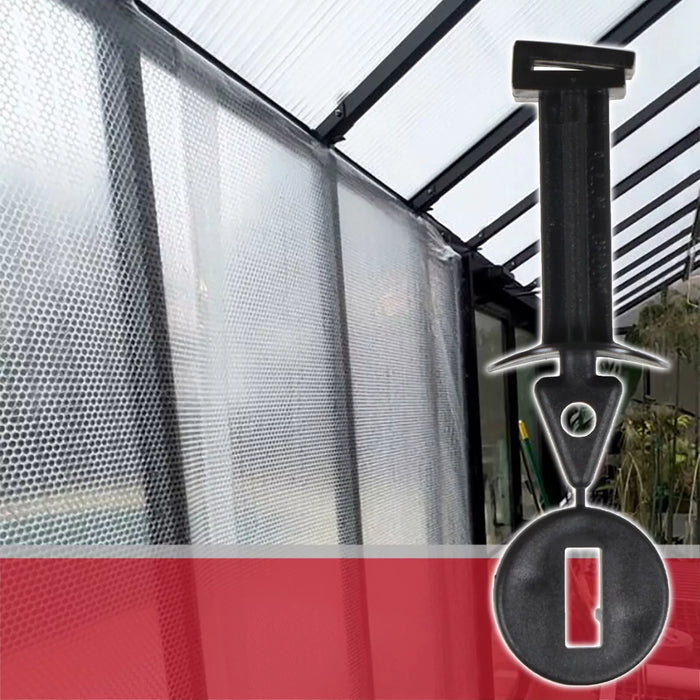 Greenhouse Corner Insulation Shading Fixers Bubble Wrap PVC Plastic Frame Clips (Pack of 60)