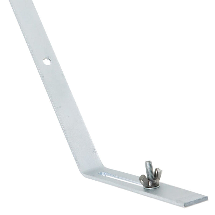 Gutter Top Rafter Bracket Universal Galvanised Steel Fascia Support Fixings (Pack of 10, 300mm)