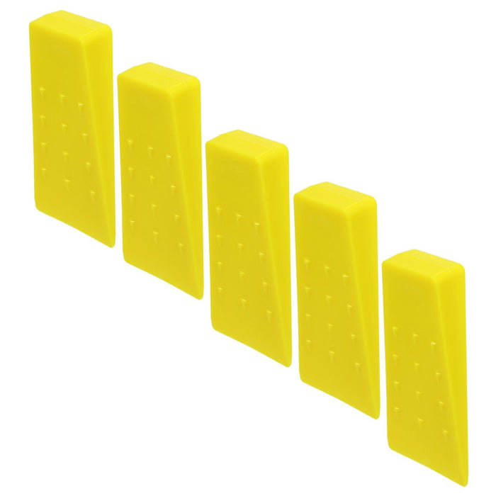 Tree Felling Wedge Heavy Duty Chainsaw Log Wood Cutting Cleaving Block Tools (5.5", Pack of 5)