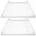 Large Fridge Shelf for DOMETIC Adjustable White Plastic Coated Shelves (Pack of 2, 425mm - 670mm x 320mm)