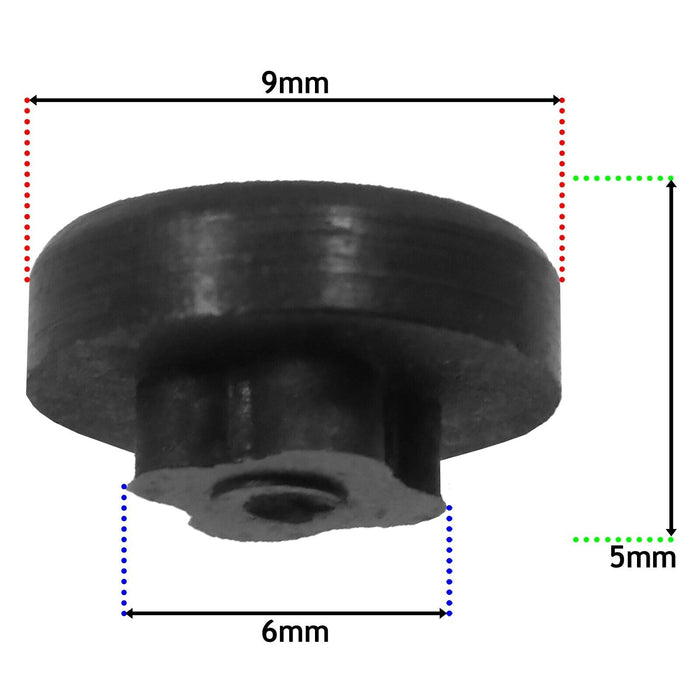 Hob Burner / Pan Support Rubber Buffer Feet for Smeg Oven / Cooker (Pack of 10)