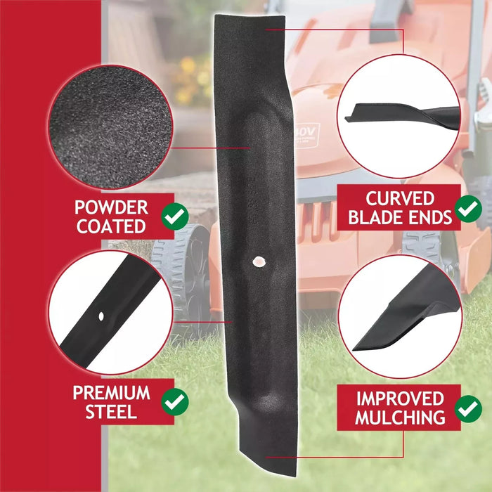 Metal Blade for Flymo Chevron 32 Easimo EM032 RE320 Rollermo RM032 Speedimo Venturer Visimo VM032 Lawnmower (32cm, Type FLY046)