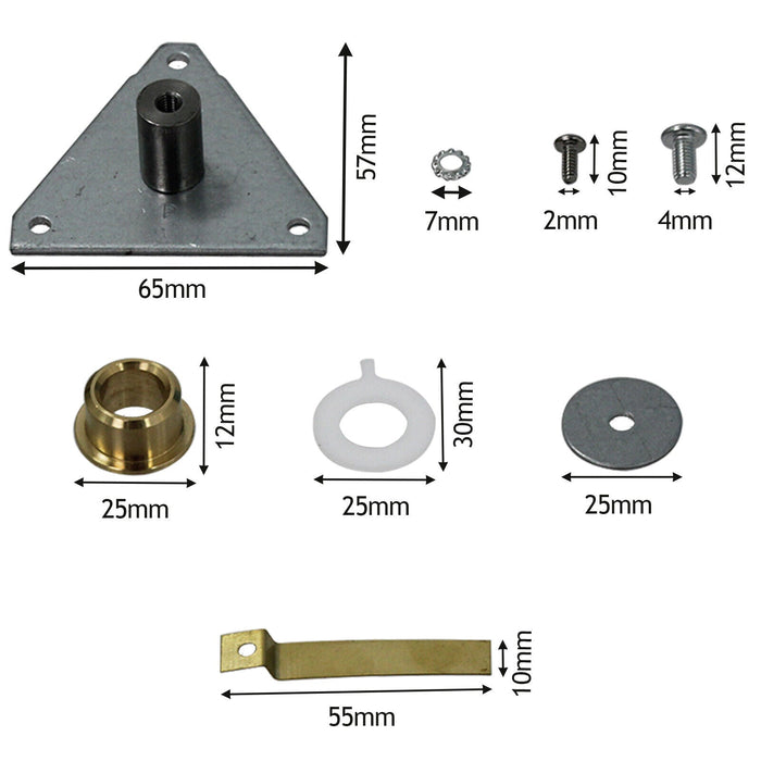 Bearing Kit for Crosslee Tumble Dryer Rear Drum Shaft Replacement