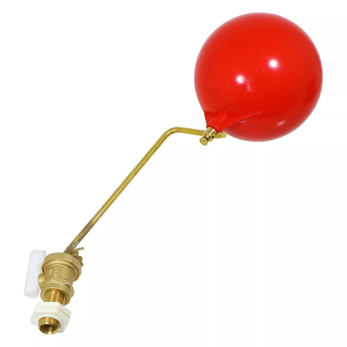 1/2" Part 2 Valve Low Pressure Side Entry Toilet Cistern Ballcock + 4 1/2" Ball Float Kit