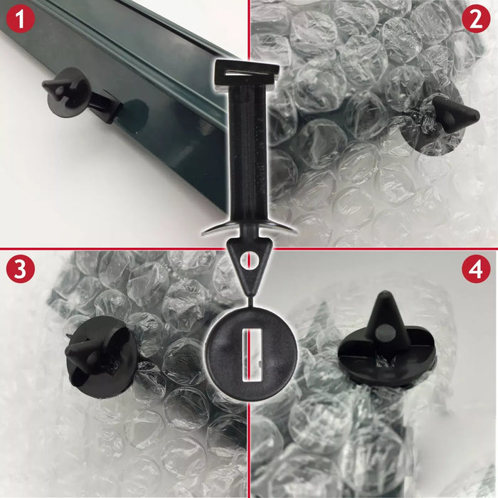 Greenhouse Corner Insulation Shading Fixers Bubble Wrap PVC Plastic Frame Clips (Pack of 60)