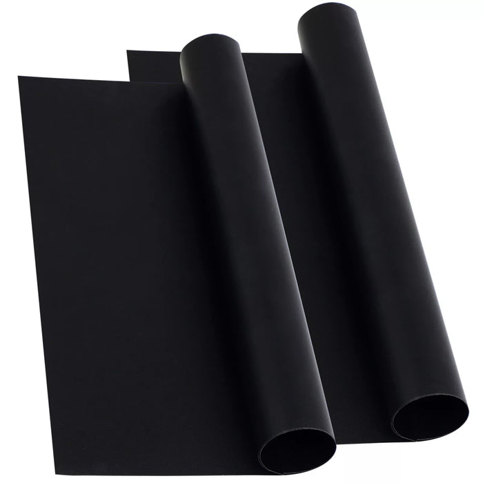 Oven Liner Sheet Non Stick Heavy Duty x 2 Trivet Mat Pan Dish Protector Lining