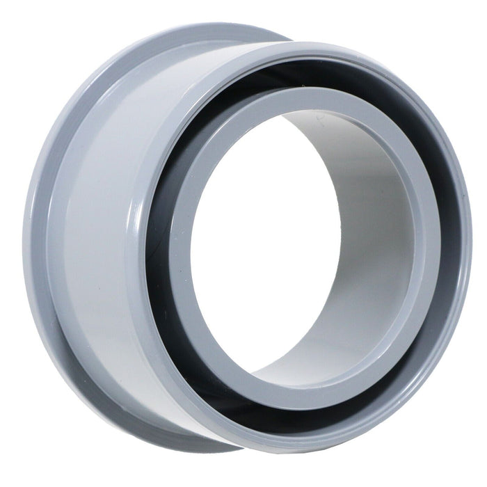 110mm Soil Pipe Reducer + 40mm Boss Adaptor Solvent Waste Push Fit Seal Kit (Grey)