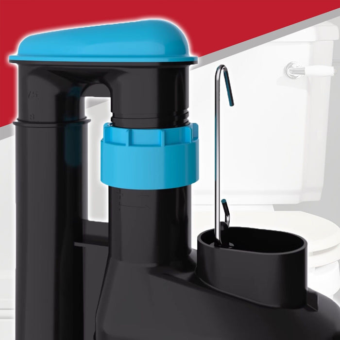 Dual Flush Toilet Syphon Height Adjustable 7.5" to 9.5" WC Cistern Internal Overflow Lever